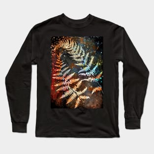 Rust fern print Long Sleeve T-Shirt